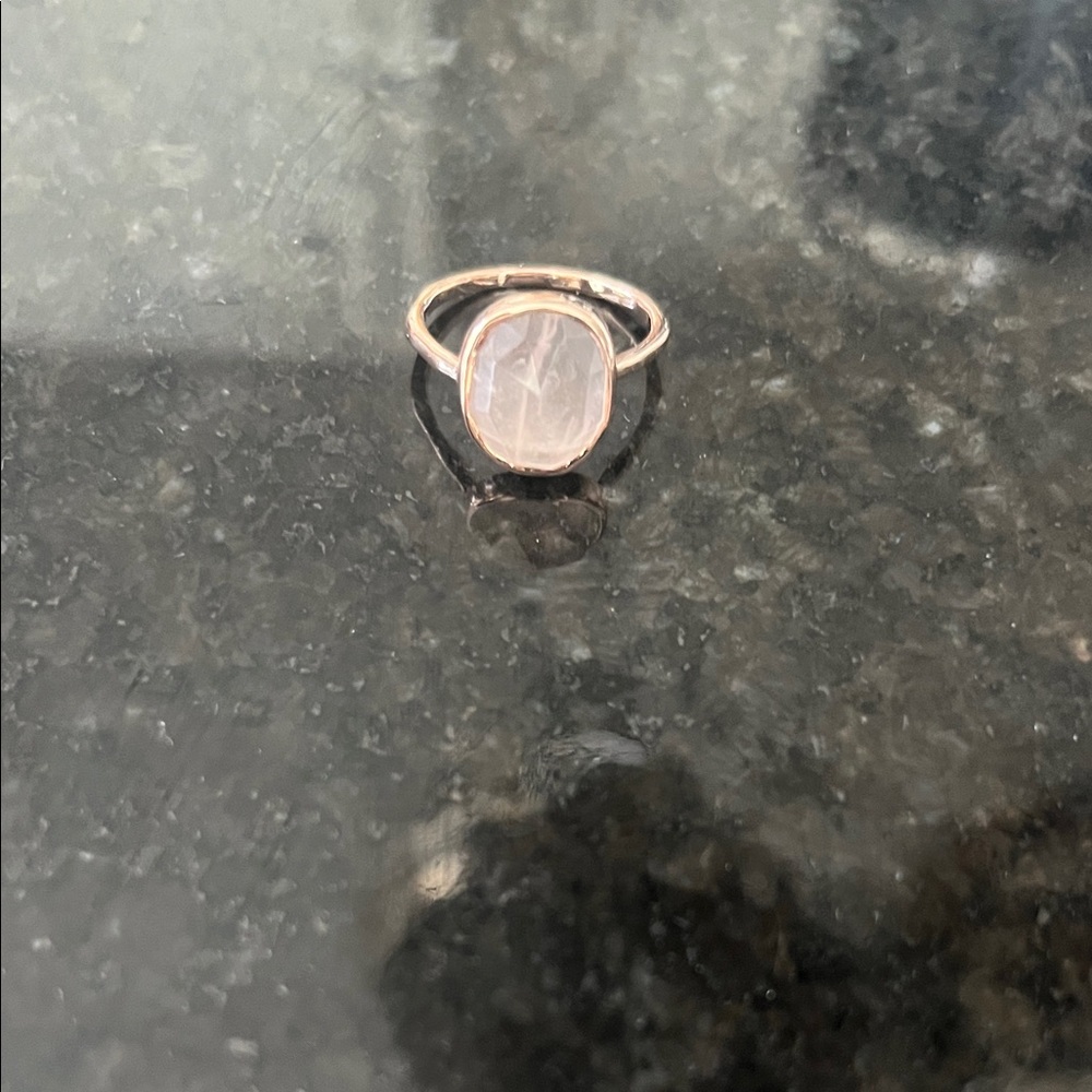 Monica Vinader Rose Gold Oval Ring